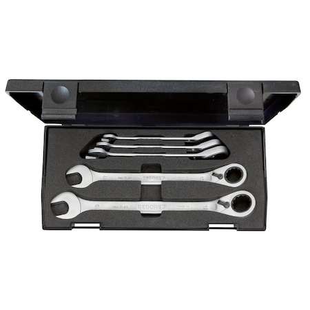 Gedore Combination Ratchet Wrench Set, 8-19mm, SAE or Metric: Metric 7 UR-005
